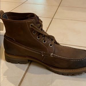 John varvatos wood brown work boots